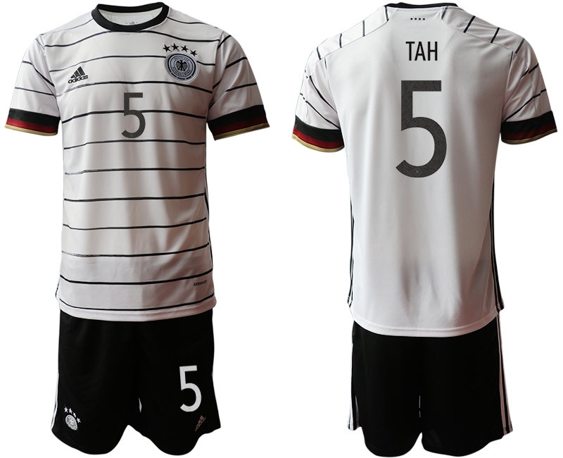 Men 2021 European Cup Germany home white #5 Soccer Jersey